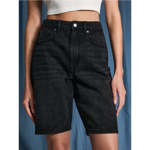 Sinsay - Szorty jeansowe - czarny ze sklepu Sinsay w kategorii Szorty - zdjęcie 184792983