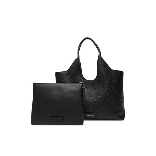 Torebka KARL LAGERFELD A3W30302 Czarny ze sklepu eobuwie.pl w kategorii Torby Shopper bag - zdjęcie 184793212
