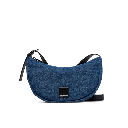 Torebka Karl Lagerfeld Jeans A3W30209 Niebieski ze sklepu eobuwie.pl w kategorii Listonoszki - zdjęcie 184793230