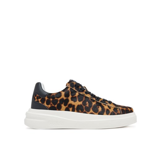 Sneakersy Guess FLTEL8 LEA12 Brązowy ze sklepu eobuwie.pl w kategorii Buty sportowe damskie - zdjęcie 184793241