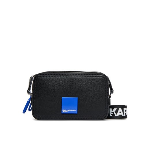Torebka Karl Lagerfeld Jeans A3W30202 Czarny ze sklepu eobuwie.pl w kategorii Listonoszki - zdjęcie 184793333