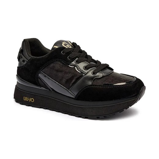 Liu Jo Sneakersy MAXI WONDER 91 | z dodatkiem skóry ze sklepu Gomez Fashion Store w kategorii Buty sportowe damskie - zdjęcie 184795950