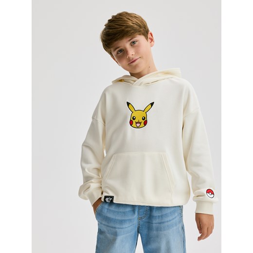 Reserved - Bluza Pokémon - złamana biel ze sklepu Reserved w kategorii Bluzy chłopięce - zdjęcie 184796990