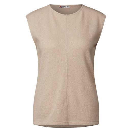 Street One Top dzianinowy w kolorze beżowym Street One 38 wyprzedaż Limango Polska