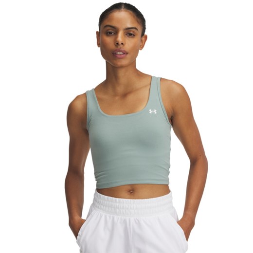 Damski top treningowy Under Armour Motion Tank Emea - zielony ze sklepu Sportstylestory.com w kategorii Bluzki damskie - zdjęcie 184799501