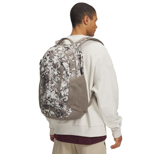 Plecak treningowy uniseks Under Armour UA Hustle 6.0 Backpack - brązowy ze sklepu Sportstylestory.com w kategorii Plecaki - zdjęcie 184799602