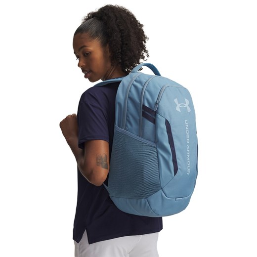 Plecak treningowy uniseks Under Armour UA Hustle 6.0 Backpack - niebieski ze sklepu Sportstylestory.com w kategorii Plecaki - zdjęcie 184799612