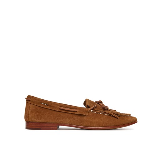 Lordsy Polo Ralph Lauren 818942648003 Brązowy ze sklepu eobuwie.pl w kategorii Lordsy damskie - zdjęcie 184799703