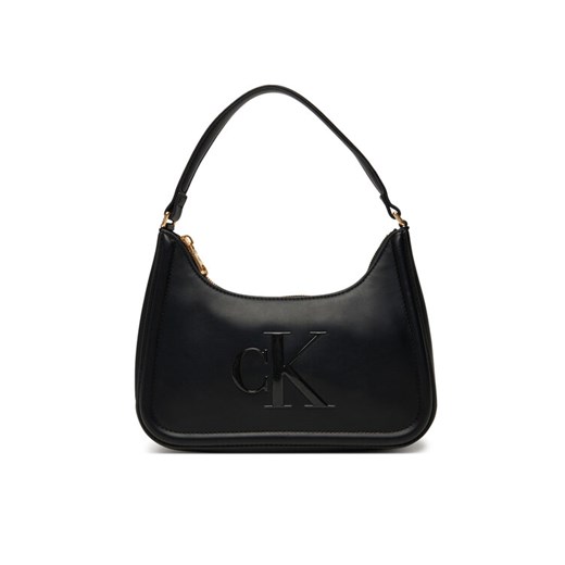 Torebka Calvin Klein Bold Ck Small Shoulder Bag LV04F3230G Czarny ze sklepu eobuwie.pl w kategorii Listonoszki - zdjęcie 184799712