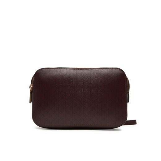 Torebka Calvin Klein Emblem Aop Elongated Camera Bag LV04F3268G Bordowy ze sklepu eobuwie.pl w kategorii Listonoszki - zdjęcie 184799720
