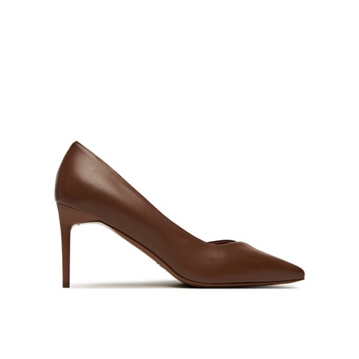 Szpilki Max Mara Phyllis 2524526191600 Brązowy ze sklepu eobuwie.pl w kategorii Czółenka - zdjęcie 184799722