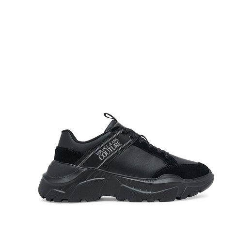 Sneakersy Versace Jeans Couture 79YA3SC2 ZPB30 899 Czarny ze sklepu eobuwie.pl w kategorii Buty sportowe męskie - zdjęcie 184799751