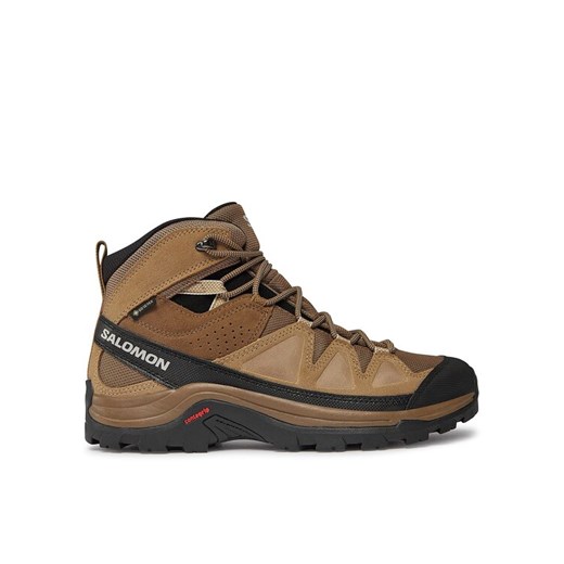 Trekkingi Salomon Quest Rove GORE-TEX L47181400 Brązowy ze sklepu eobuwie.pl w kategorii Buty trekkingowe męskie - zdjęcie 184799754