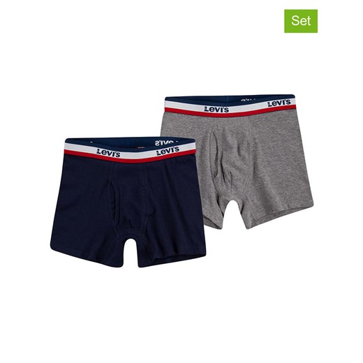 Levi's Kids Bokserki (2 pary) w kolorze granatowym i szarym 152/158 okazja Limango Polska