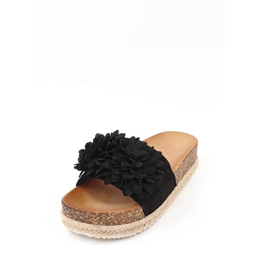 Viagiulia Klapki w kolorze czarnym ze sklepu Limango Polska w kategorii Klapki damskie - zdjęcie 184801582