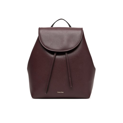Plecak Calvin Klein Foil Logo Flap Backpack LV04F3297G Bordowy ze sklepu eobuwie.pl w kategorii Plecaki - zdjęcie 184801631