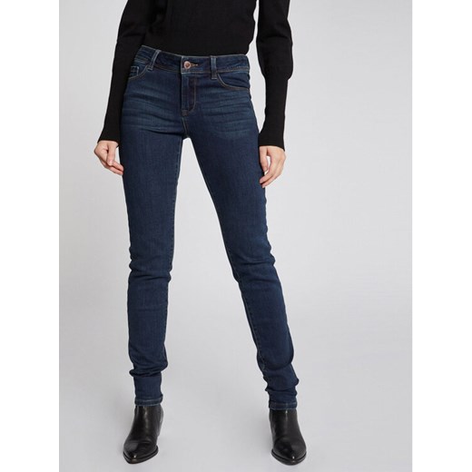 Morgan Jeansy 201-POM.P Granatowy Slim Fit ze sklepu MODIVO w kategorii Jeansy damskie - zdjęcie 184801902