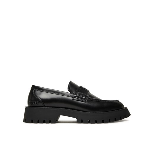 Guess Loafersy FMTGOR LEA14 Czarny ze sklepu MODIVO w kategorii Półbuty męskie - zdjęcie 184801912