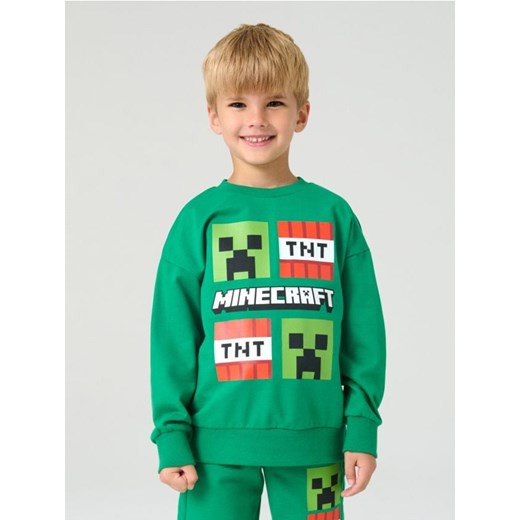Sinsay - Bluza Minecraft - zielony ze sklepu Sinsay w kategorii Bluzy chłopięce - zdjęcie 184810004