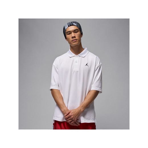 Męska koszulka polo Jordan Brooklyn - Biel ze sklepu Nike poland w kategorii T-shirty męskie - zdjęcie 184810093
