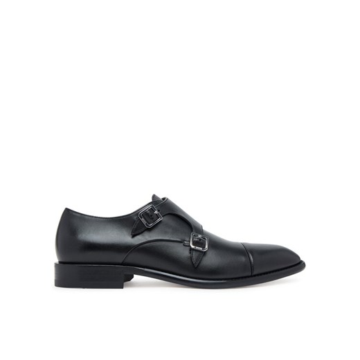Półbuty BOSS Derrek 50547022 Czarny ze sklepu eobuwie.pl w kategorii Buty eleganckie męskie - zdjęcie 184810322