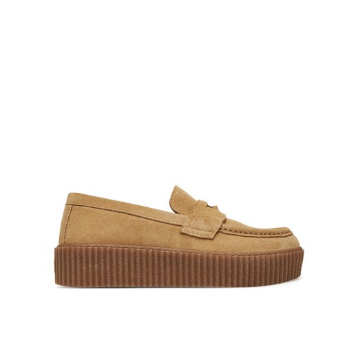 Półbuty Weekend Max Mara Kapokloafer 2525526054600 Beżowy ze sklepu eobuwie.pl w kategorii Buty sportowe damskie - zdjęcie 184810324