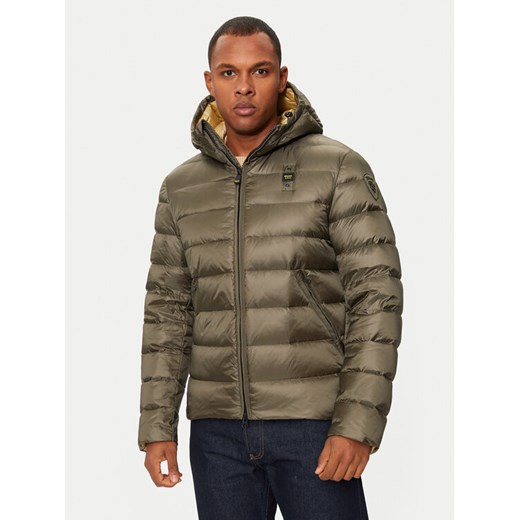 Blauer Kurtka puchowa 24WBLUC03023 683EG Zielony Regular Fit ze sklepu MODIVO w kategorii Kurtki męskie - zdjęcie 184810860