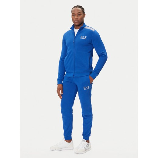 EA7 Emporio Armani Dres 7M000966 AF10377 UB087 Niebieski Slim Fit ze sklepu MODIVO w kategorii Dresy męskie - zdjęcie 184810894