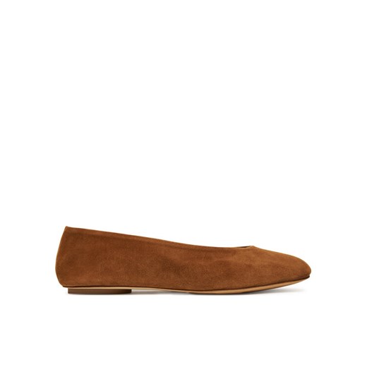 Weekend Max Mara Baleriny Todisuede 2525526074600 Brązowy ze sklepu MODIVO w kategorii Balerinki - zdjęcie 184811001