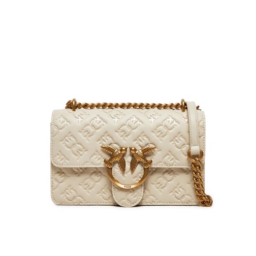PINKO Torebka Love One Mini Dc AI 24-25 PLTT 100074 A1YB Écru ze sklepu MODIVO w kategorii Kopertówki - zdjęcie 184811760