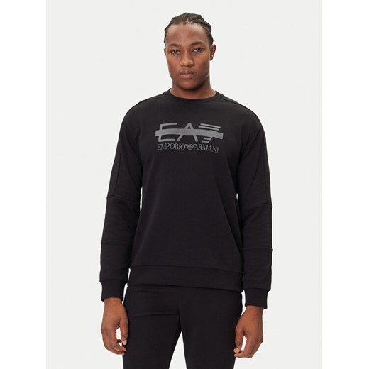 EA7 Emporio Armani Bluza 7M001122 AF12473 UC001 Czarny Modern Fit ze sklepu MODIVO w kategorii Bluzy męskie - zdjęcie 184811762