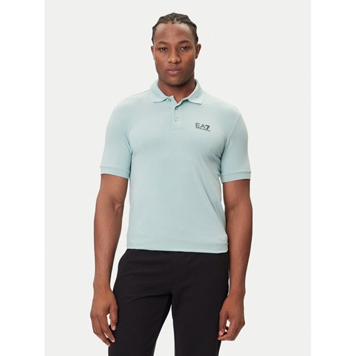 EA7 Emporio Armani Polo 8NPF14 PJVQZ U9066 Niebieski Regular Fit ze sklepu MODIVO w kategorii T-shirty męskie - zdjęcie 184811802