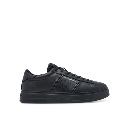 Sneakersy Emporio Armani EM003701 AF18017 MC005 Czarny ze sklepu eobuwie.pl w kategorii Buty sportowe męskie - zdjęcie 184812362