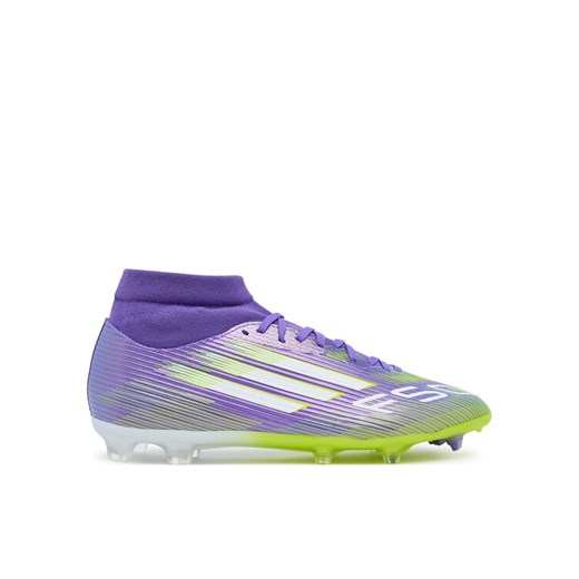Buty do piłki nożnej adidas F50 League Mid Firm/Multi-Ground Boots JI0886 Fioletowy ze sklepu eobuwie.pl w kategorii Buty sportowe męskie - zdjęcie 184812390