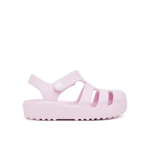 Sandały Crocs Classic Fisherman T 210626 Różowy ze sklepu eobuwie.pl w kategorii Sandały dziecięce - zdjęcie 184812402