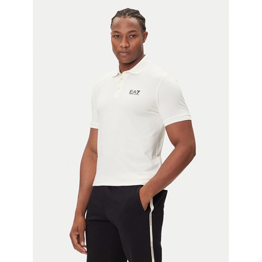 EA7 Emporio Armani Polo 8NPF14 PJVQZ U1105 Beżowy Regular Fit ze sklepu MODIVO w kategorii T-shirty męskie - zdjęcie 184812910