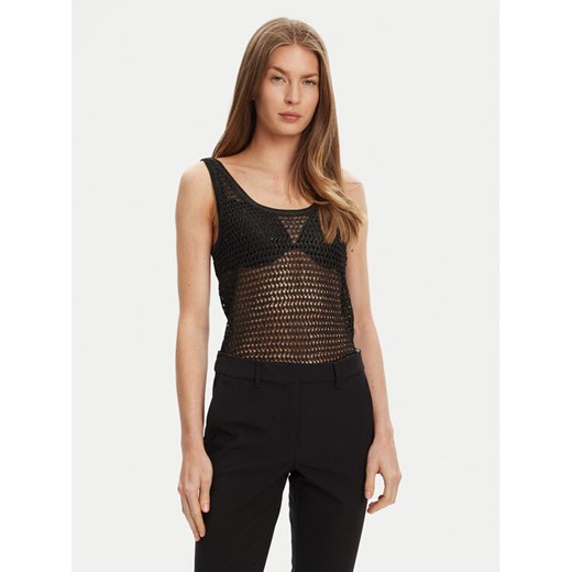 Guess Top W5YR29 Z37G0 Czarny Regular Fit ze sklepu MODIVO w kategorii Bluzki damskie - zdjęcie 184813212