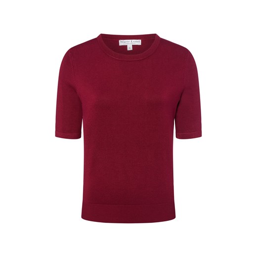 Marie Lund Sweter damski Kobiety drobna dzianina bordowy jednolity ze sklepu vangraaf w kategorii Swetry damskie - zdjęcie 184813314