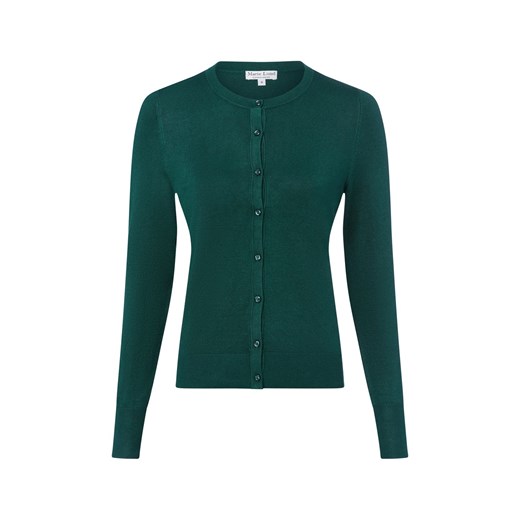 Marie Lund Kardigan damski Kobiety jodłowy jednolity ze sklepu vangraaf w kategorii Swetry damskie - zdjęcie 184813342