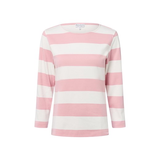 Marie Lund Damska koszulka z długim rękawem Kobiety Bawełna écru w paski ze sklepu vangraaf w kategorii Bluzki damskie - zdjęcie 184813352