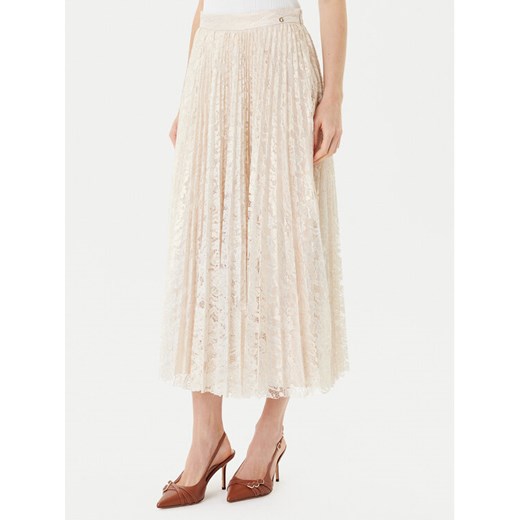 Guess Spódnica midi W5YD1E KCZ90 Złoty Regular Fit ze sklepu MODIVO w kategorii Spódnice - zdjęcie 184813540