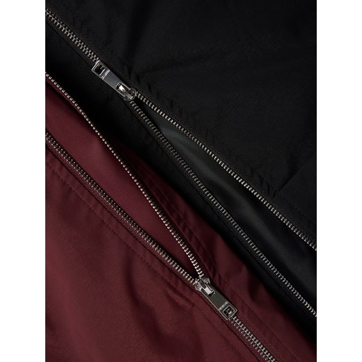 Reserved - Wodoodporna kurtka z kapturem - burgundowy Reserved L Reserved