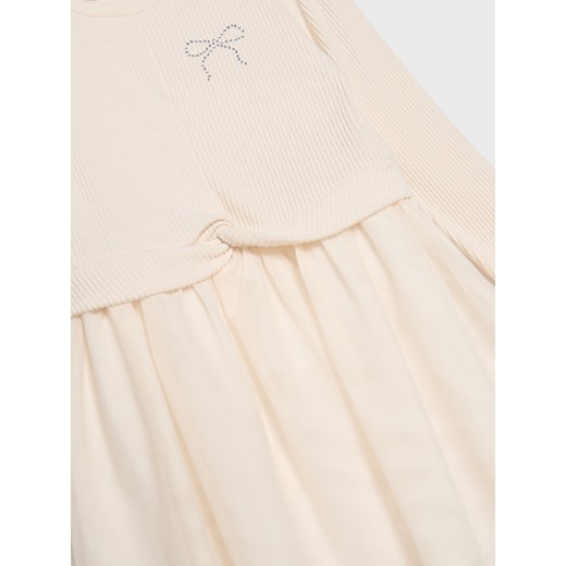 Sinsay - Sukienka tiulowa - kremowy Sinsay 140 (9-10 l) Sinsay