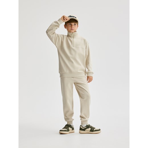 Reserved - Bawełniany komplet - beżowy ze sklepu Reserved w kategorii Komplety chłopięce - zdjęcie 184816420