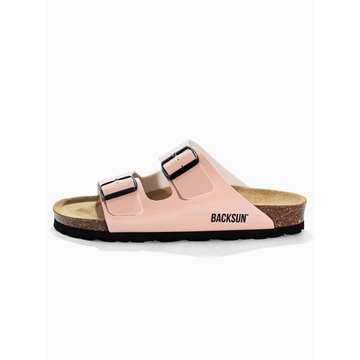 BACKSUN Skórzane klapki &quot;Bali&quot; w kolorze jasnoróżowym 41 okazyjna cena Limango Polska