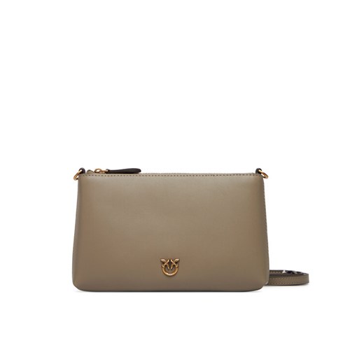 Torebka PINKO Flat Horizontal Mini AI 25-26 104277 A0F1 Szary ze sklepu eobuwie.pl w kategorii Listonoszki - zdjęcie 184818812