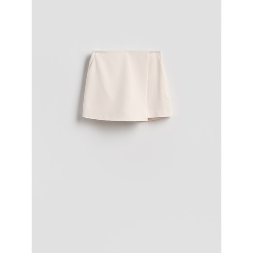 Reserved - Spódnico-szorty z wiskozą - złamana biel Reserved XXL Reserved