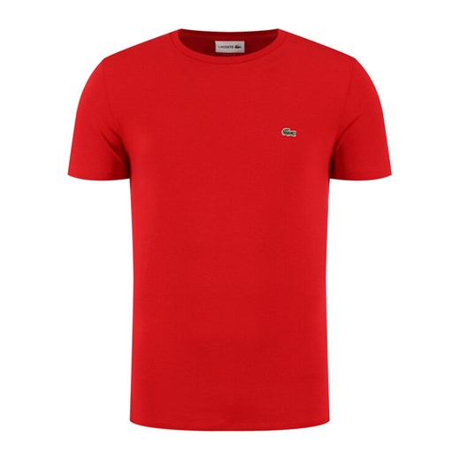 Lacoste T-Shirt TH6709 Czerwony Regular Fit ze sklepu MODIVO w kategorii T-shirty męskie - zdjęcie 184820063