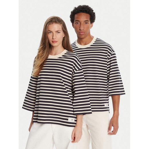 AMI PARIS T-Shirt UTS056.JE0121 Granatowy Relaxed Fit ze sklepu MODIVO w kategorii Bluzki damskie - zdjęcie 184820091