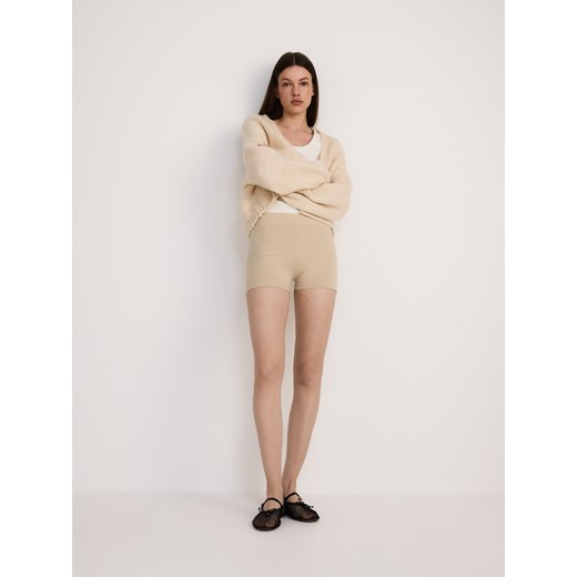 Reserved - Bawełniane kolarki - kremowy Reserved M promocyjna cena Reserved